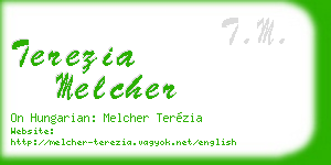 terezia melcher business card